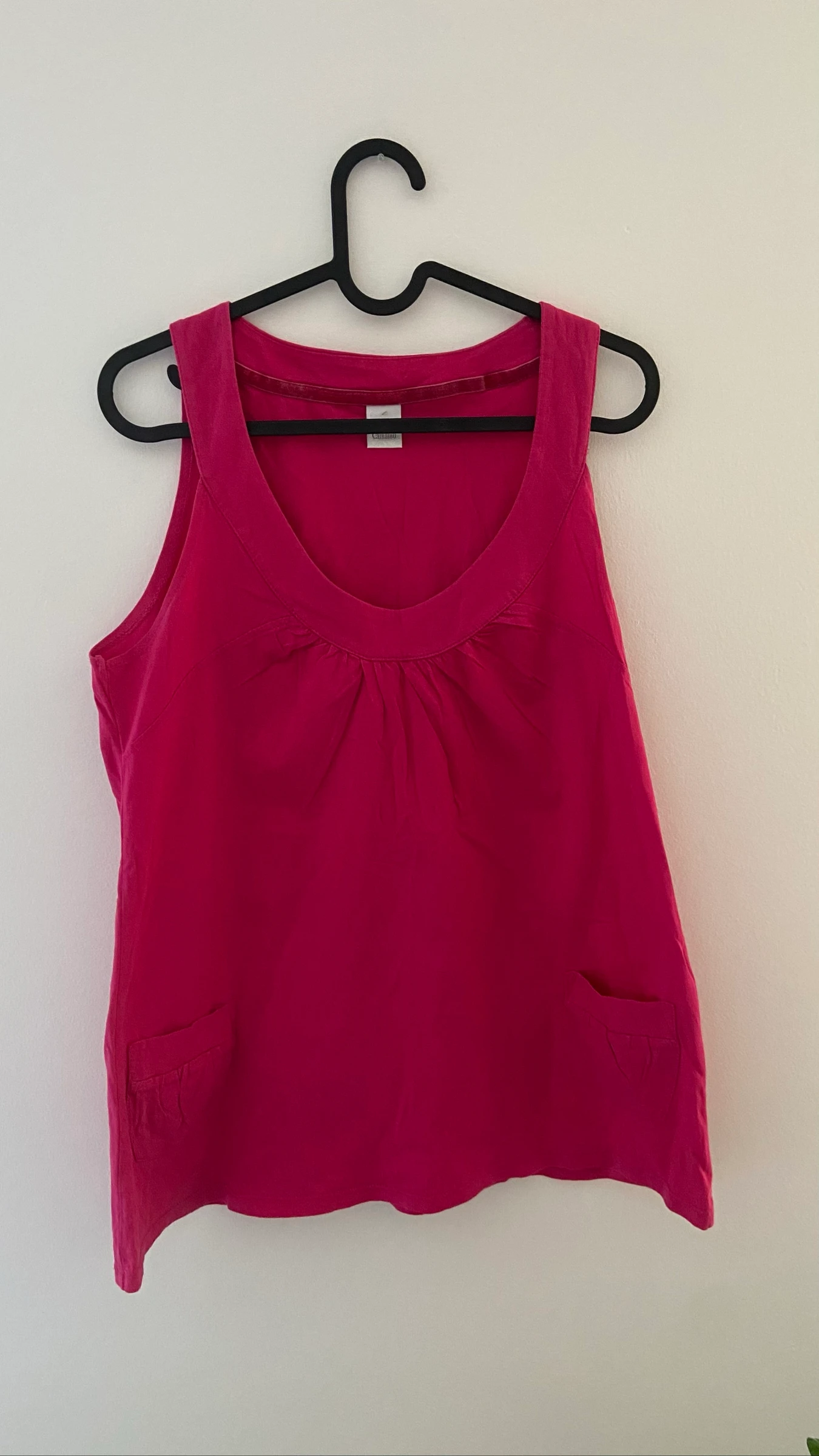 Débardeur rose fuchsia fluide taille XL